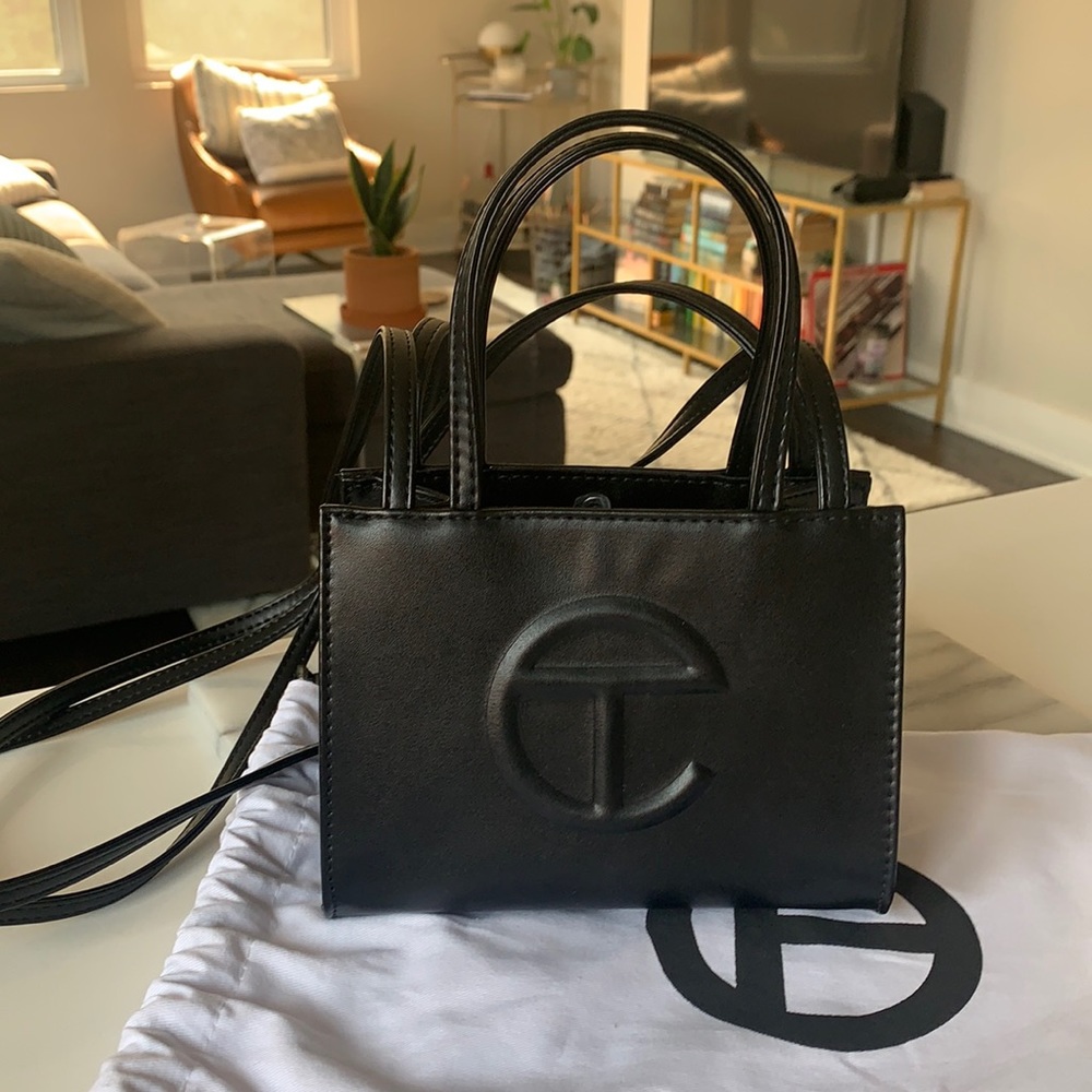 TELFAR Mini Shopping Bag in Black 🖤